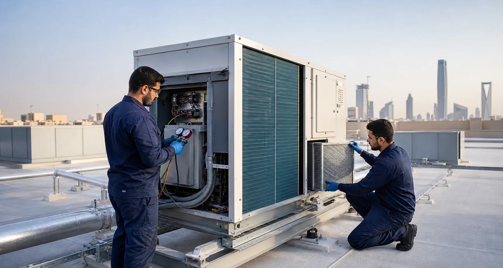 عقود صيانة مكيفات للشركات بالرياض